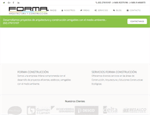 Tablet Screenshot of formaconstruccion.cl